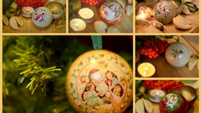 1, 5 или 10 новогодних шаров с классическим или печеньем в глазури от интернет-магазина «Счастливое печенье»