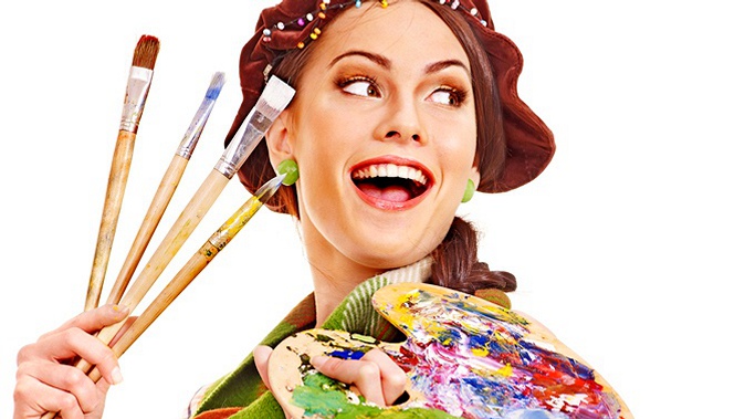 Посещение мастер-класса по рисованию на воде либо масляными красками в «Школе креатива»