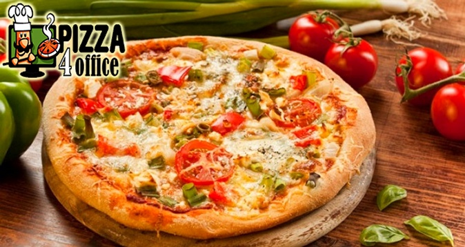 -55% на меню службы доставки Pizza4office 22 вида итальянской пиццы, свежие салаты + пицца и напиток в подарок!