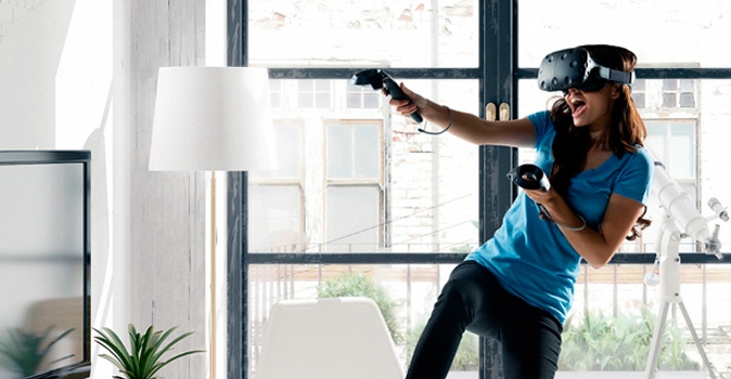 До 2 часов игры в шлеме виртуальной реальности HTC Vive в комплексе "Shooter"
