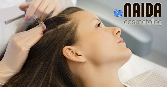 Сеансы мезотерапии для волос и кожи головы препаратами на выбор в Салоне красоты "Косметолог Наида"