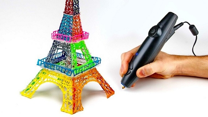 3D-ручка Feizerg с трафаретами и специальным пластиком.