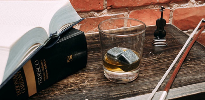 Наборы камней из стеатита для виски.