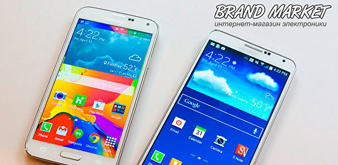 Мощные и стильные смартфоны Galaxy Note 4, Alpha, S5 mini, S5 и S6 в интернет-магазине электроники TimeShop.