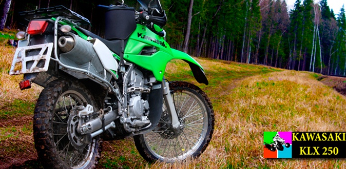Катание на кроссовом мотоцикле Kawasaki KLX 250 от компании Kvadrprokat.