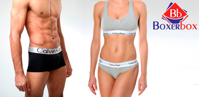 3, 5 или 10 моделей мужского или женского белья Calvin Klein от интернет-магазина BoxerBox.