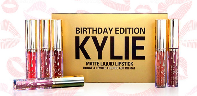 Набор матовых жидких помад Kylie Birthday Edition от интернет-магазина Spasibomarket.