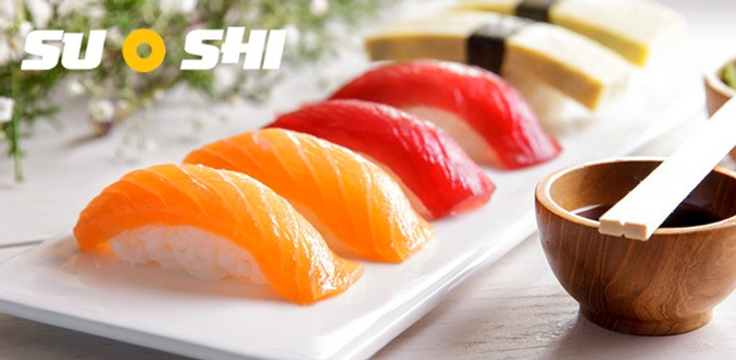Все меню кухни и напитки в кафе японской кухни SuWokShi. Суши, роллы, лапша в коробочках, пицца и не только!