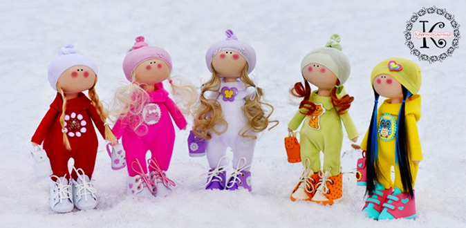 Скидка до 50% на все интерьерные куклы ручной работы от компании «Красотуленька»