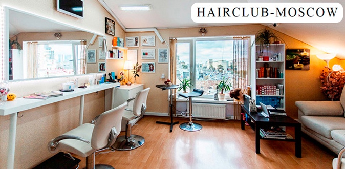 Стрижка, укладка, окрашивание, ламинирование и другие парикмахерские услуги в имидж-студии по окрашиванию и наращиванию волос Hairclub Moscow.