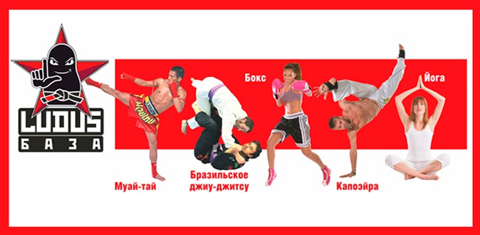 Занятия бразильским джиу-джитсу, тайским боксом, капоэйрой, зумбой и не только в центре боевых искусств Ludus Baza.