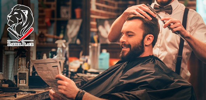 Мужская стрижка, укладка, камуфляж седины, моделирование бороды и королевское бритье в барбершопах Barber Place в Царицыно и Коммунарке.
