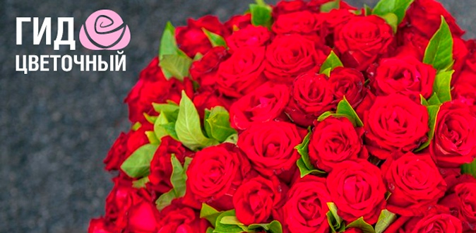 Скидка 50% на букеты роз и розы в шляпной коробке от интернет-магазина «Цветочный Гид». От 21 до 1001 розы!