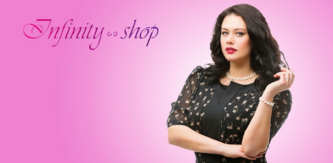 Скидка 40% на весь ассортимент женской одежды больших размеров в интернет-магазине Infinity-shop: платья, юбки, брюки, блузки, кардиганы и не только!