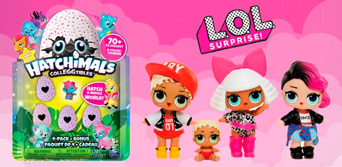 Куклы LoL Surprise lil sisters в шариках и наборы игрушек Hatchimals от интернет-магазина «Товары Маркет».