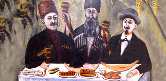 Всё меню и напитки, а также проведение банкетов в грузинском ресторане «Кинзадза»: мацони с медом и грецкими орехами, хачапури с зеленью и сыром, шашлыки по-грузински и многое другое!
