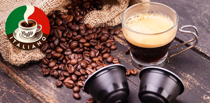 До 1000 капсул для кофемашин Nespresso или зерновой кофе серии Classic Collection или Aroma Collection в интернет-магазине Caffe Italiano.
