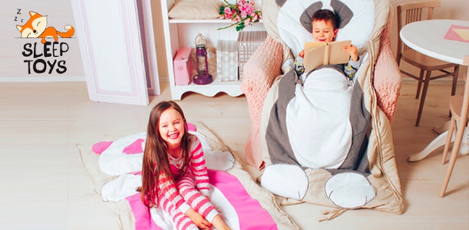 Скидка до 6000р. на спальные мешки для детей в интернет-магазине Sleep toys