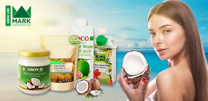 Скидка 25% на кокосовые продукты в интернет-магазине натуральных продуктов и косметики Mhgreenline: кокосовые чипсы, мука, молоко, вода, сахар, масло и не только!