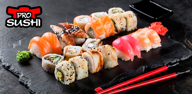 Любые блюда + коктейльная карта в японском ресторане ProSushi: терияки из телятины, суши с икрой летучей рыбы, ролл с морским гребешком, «Калифорния» с крабом и не только!