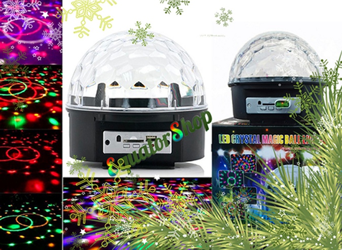 Диско-шар «Led Crystal Magic Ball Light» со скидкой 50% от интернет-магазина «Equatorshop.ru»