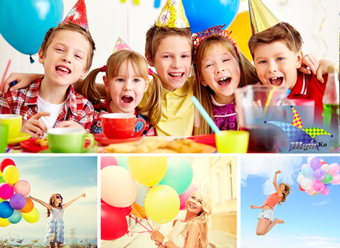 Воздушные шары и букеты из них, игровая программа, поздравление с днем рождения с выездом аниматора от праздничного агентства «Шут&Ко»