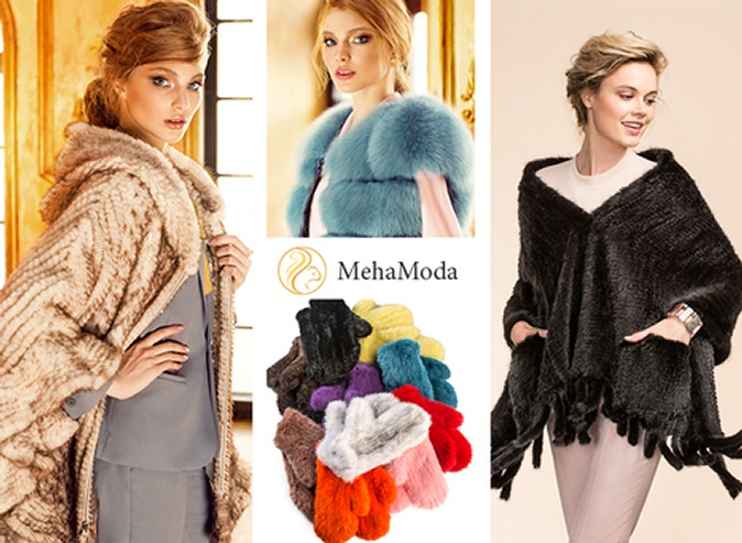 Скидка до 70% на шубы, жакеты, жилеты, палантины и варежки из натурального меха норки или песца и другой ассортимент интернет-магазина Meha moda